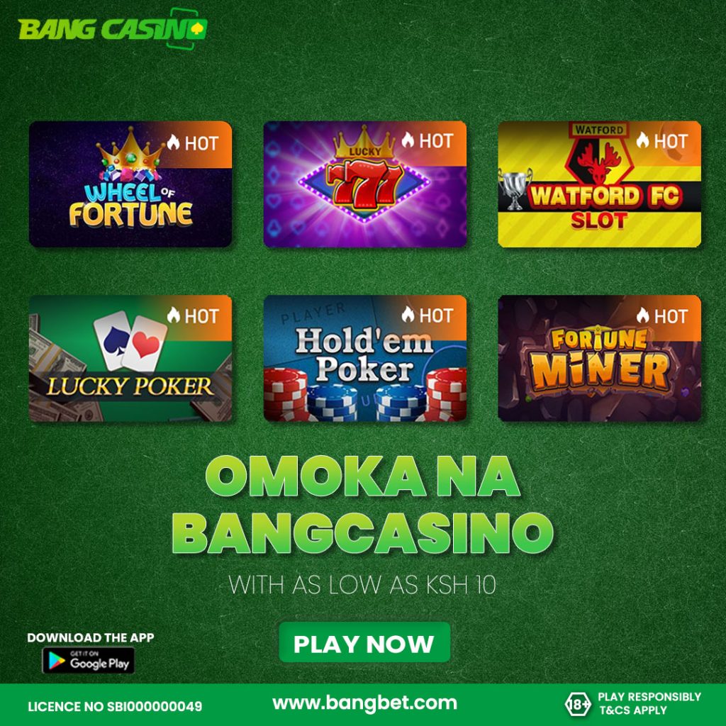 Play video poker and slots at online casinos in Kenya