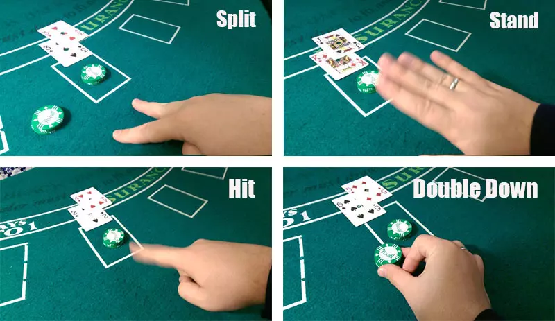 Blackjack Hand Signals for Beginners